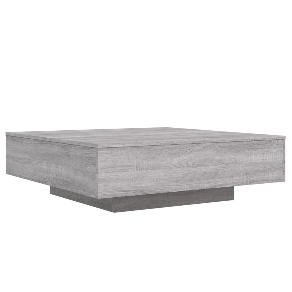 Table basse sonoma gris 100x100x31 cm bois d’ingénierie - Tables basses