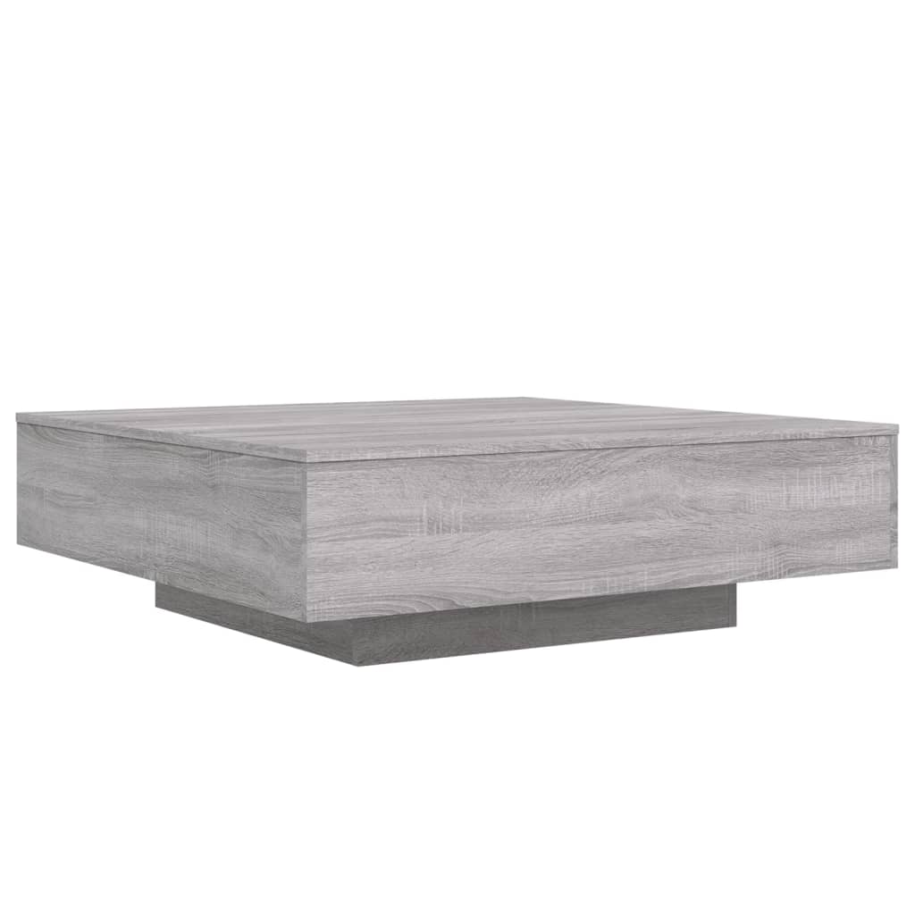 Table basse sonoma gris 100x100x31 cm bois d’ingénierie - Tables basses