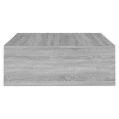 Table basse Sonoma gris 100x100x35 cm Bois d’ingénierie - Tables basses