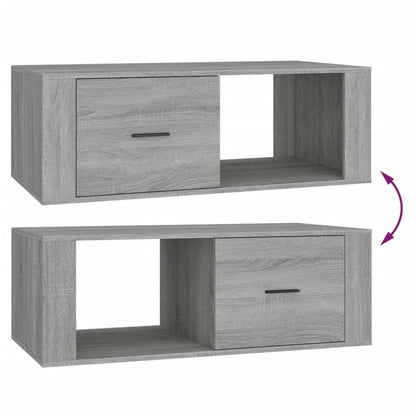 Table basse Sonoma gris 100x50,5x35 cm Bois d’ingénierie - Tables basses