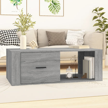 Table basse Sonoma gris 100x50,5x35 cm Bois d’ingénierie - Tables basses