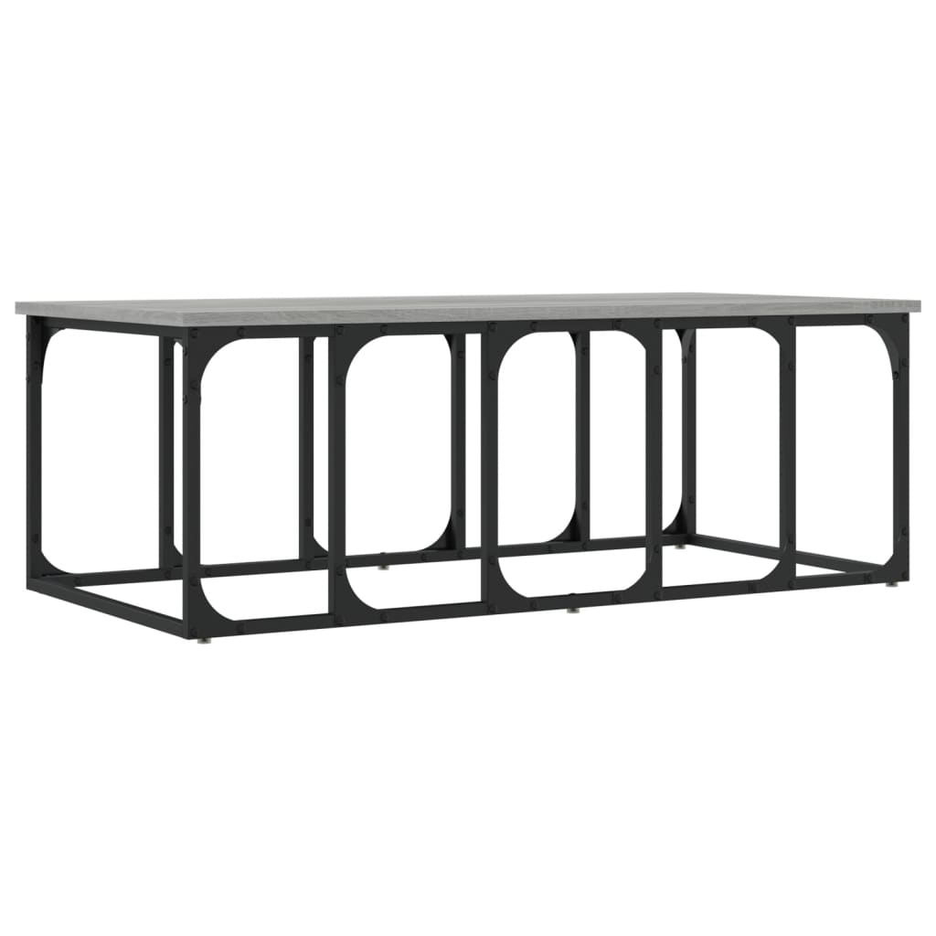 Table basse sonoma gris 100x50x35,5 cm bois d’ingénierie - Tables basses