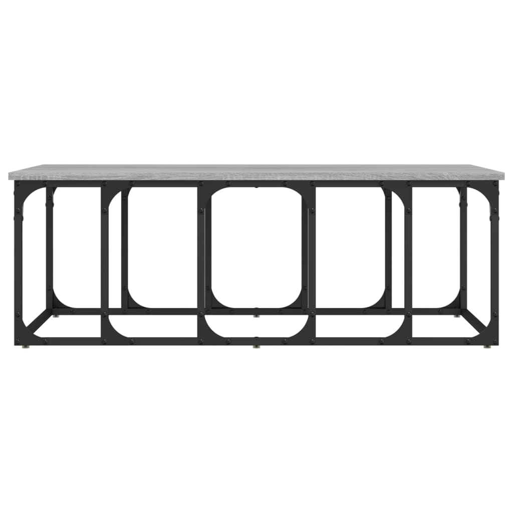 Table basse sonoma gris 100x50x35,5 cm bois d’ingénierie - Tables basses