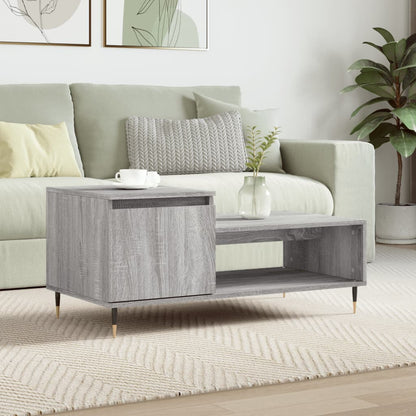 Table basse Sonoma gris 100x50x45 cm Bois d’ingénierie - Tables basses