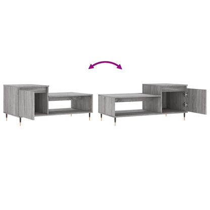Table basse Sonoma gris 100x50x45 cm Bois d’ingénierie - Tables basses