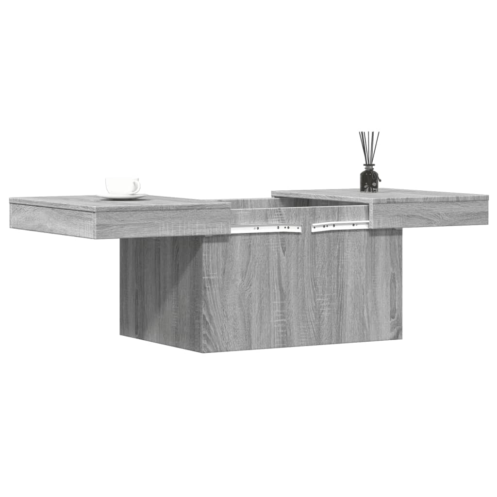 Table basse sonoma gris 100x55x40 cm bois d’ingénierie - Tables basses
