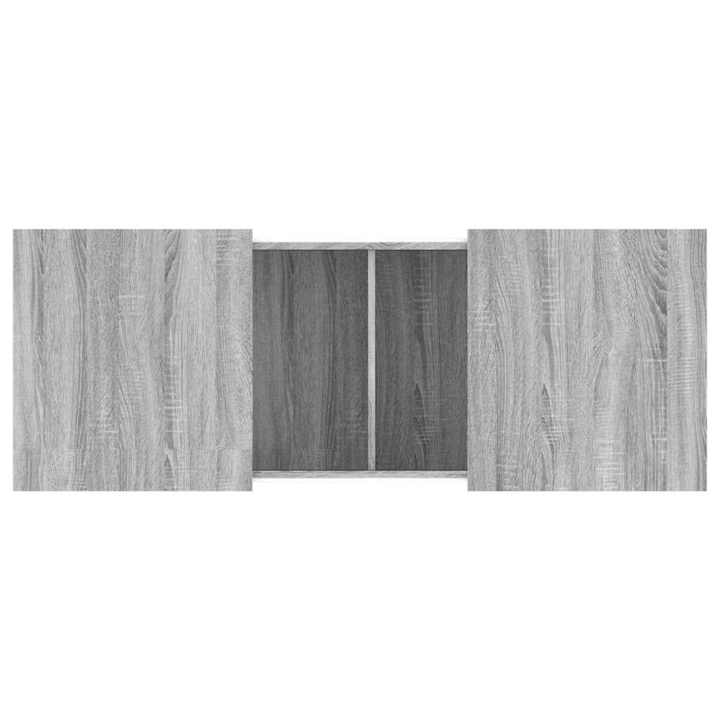Table basse sonoma gris 100x55x40 cm bois d’ingénierie - Tables basses