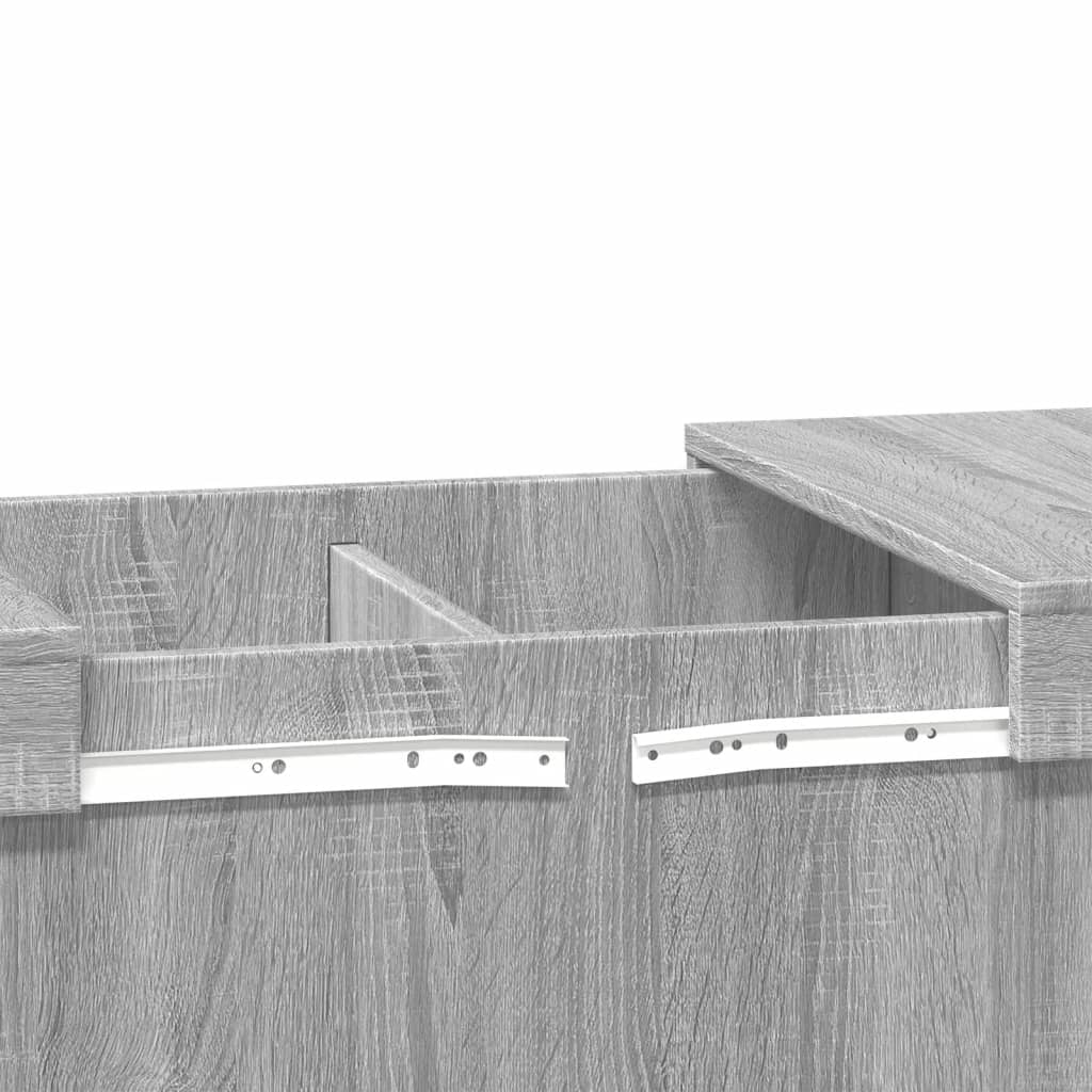 Table basse sonoma gris 100x55x40 cm bois d’ingénierie - Tables basses