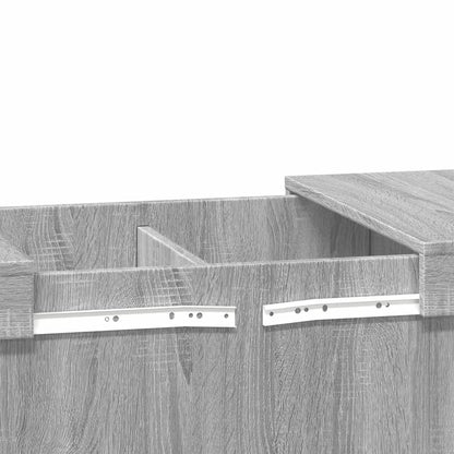 Table basse sonoma gris 100x55x40 cm bois d’ingénierie - Tables basses