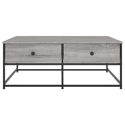 Table basse sonoma gris 100x99x40 cm bois d’ingénierie - Tables basses