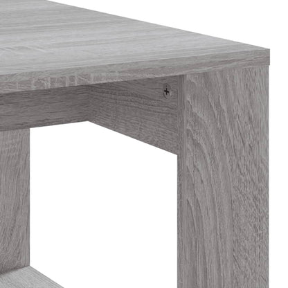 Table basse sonoma gris 102x50x35 cm bois d’ingénierie - Tables basses