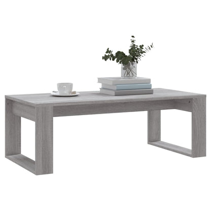 Table basse sonoma gris 102x50x35 cm bois d’ingénierie - Tables basses