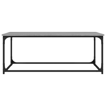 Table basse Sonoma gris 102x50x40 cm Bois d’ingénierie et fer - Tables basses
