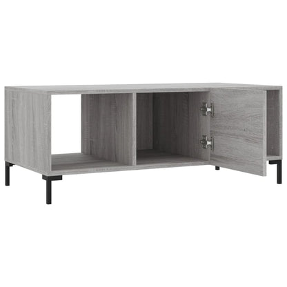 Table basse sonoma gris 102x50x40 cm bois d’ingénierie - Tables basses