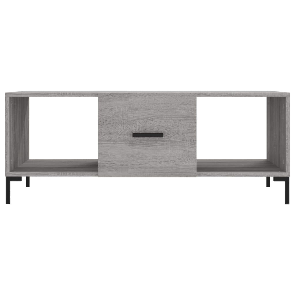 Table basse sonoma gris 102x50x40 cm bois d’ingénierie - Tables basses