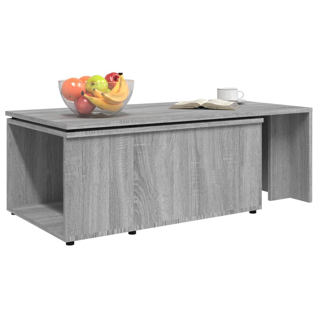Table basse Sonoma gris 150x50x35 cm Bois d’ingénierie - Tables basses