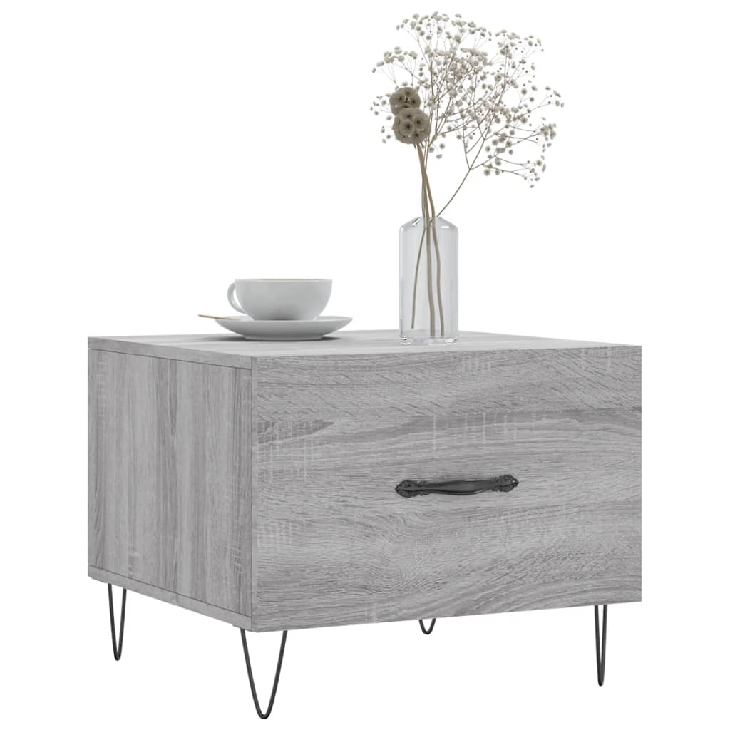 Table basse Sonoma gris 50x50x40 cm Bois d’ingénierie - Tables basses