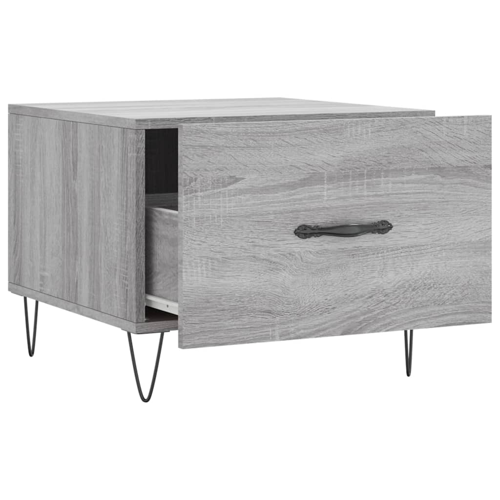 Table basse Sonoma gris 50x50x40 cm Bois d’ingénierie - Tables basses