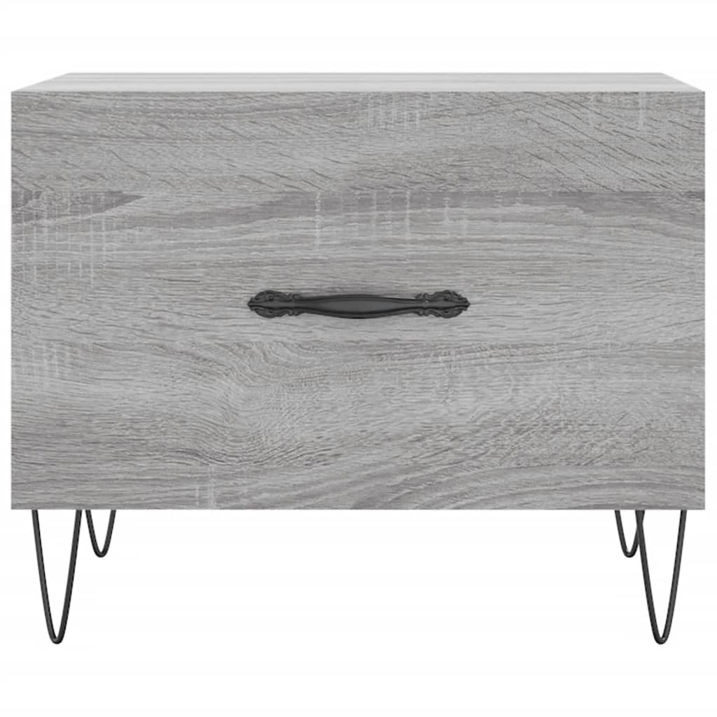 Table basse Sonoma gris 50x50x40 cm Bois d’ingénierie - Tables basses