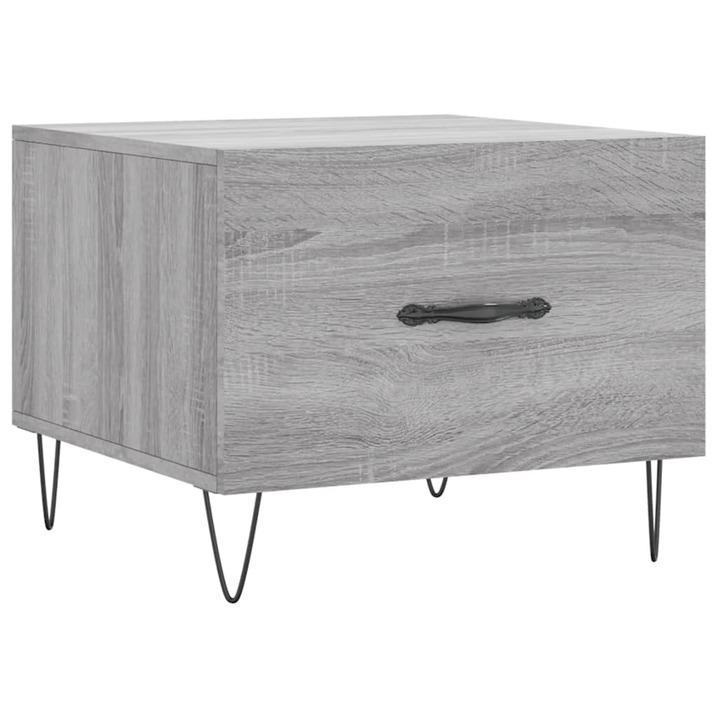 Table basse Sonoma gris 50x50x40 cm Bois d’ingénierie - Tables basses