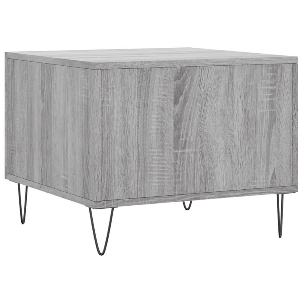 Table basse Sonoma gris 50x50x40 cm Bois d’ingénierie - Tables basses