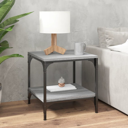 Table basse Sonoma gris 50x50x40 cm Bois d’ingénierie - Tables basses