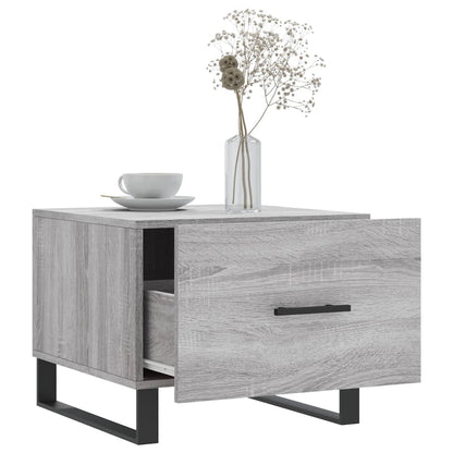 Table basse Sonoma gris 50x50x40 cm Bois d’ingénierie - Tables basses