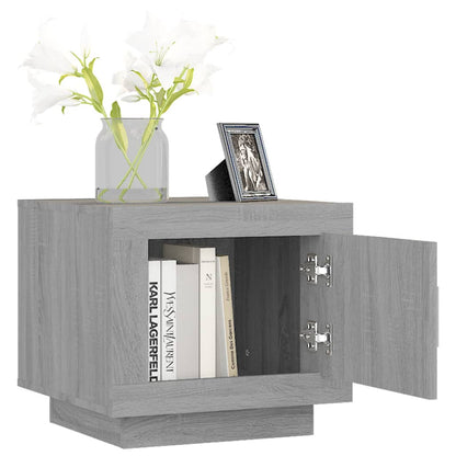 Table basse sonoma gris 51x50x45 cm bois d’ingénierie - Tables basses