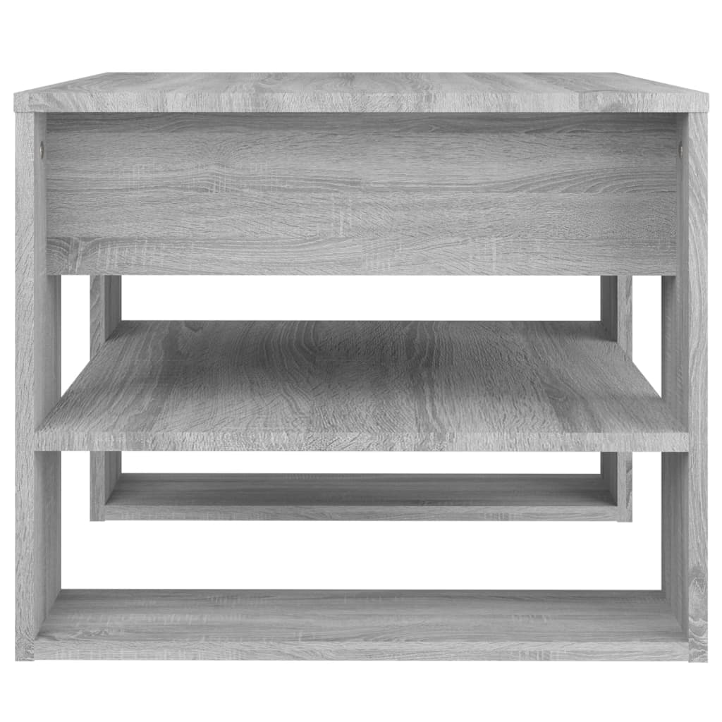 Table basse sonoma gris 55,5x55x45 cm bois d’ingénierie - Tables basses