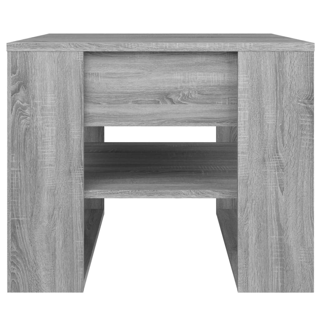 Table basse sonoma gris 55,5x55x45 cm bois d’ingénierie - Tables basses