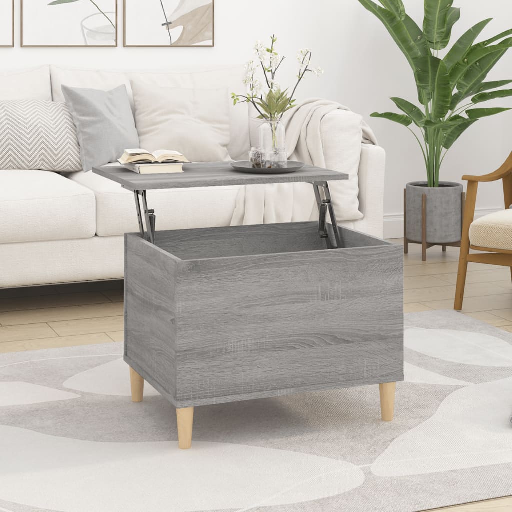 Table basse Sonoma gris 60x44,5x45 cm Bois d’ingénierie - Tables basses