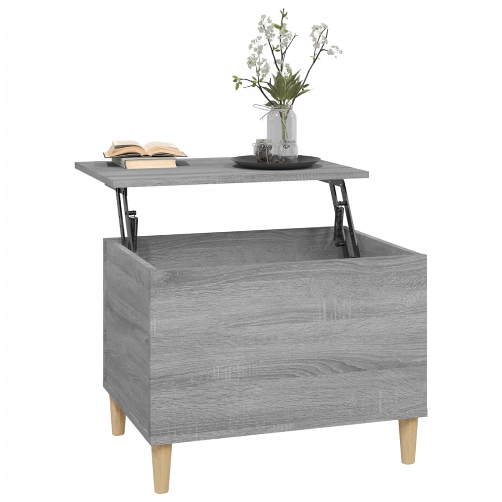 Table basse Sonoma gris 60x44,5x45 cm Bois d’ingénierie - Tables basses