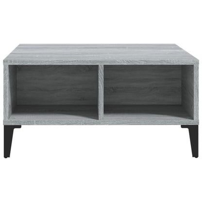 Table basse sonoma gris 60x60x30 cm bois d’ingénierie - Tables basses