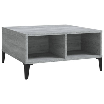 Table basse sonoma gris 60x60x30 cm bois d’ingénierie - Tables basses