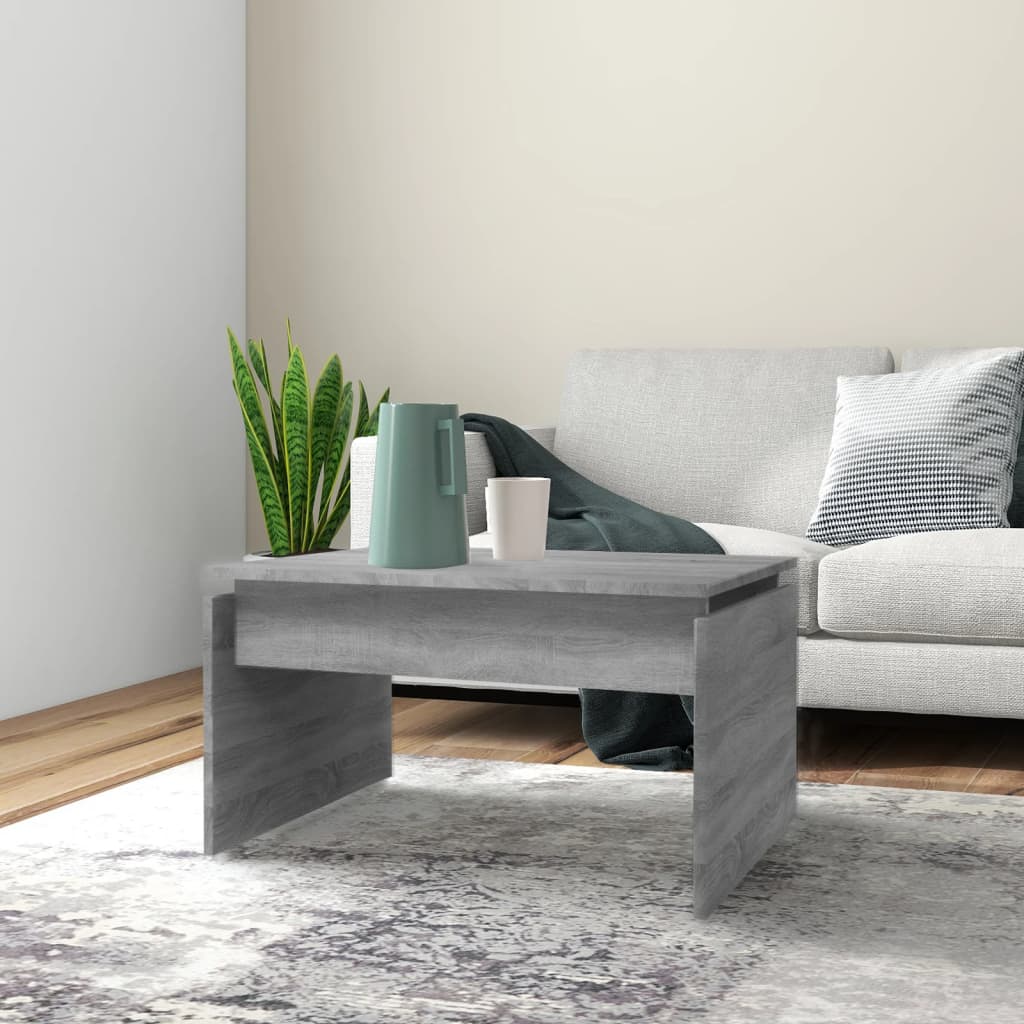 Table basse Sonoma gris 68x50x38 cm Bois d’ingénierie - Tables basses