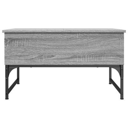 Table basse sonoma gris 70x50x40 cm bois d’ingénierie et métal - Tables basses