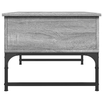 Table basse sonoma gris 70x50x40 cm bois d’ingénierie et métal - Tables basses