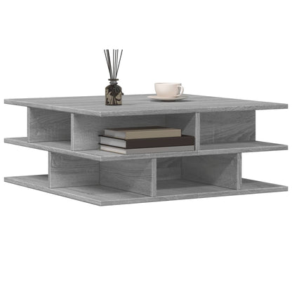 Table basse sonoma gris 70x70x29 cm bois d’ingénierie - Tables basses