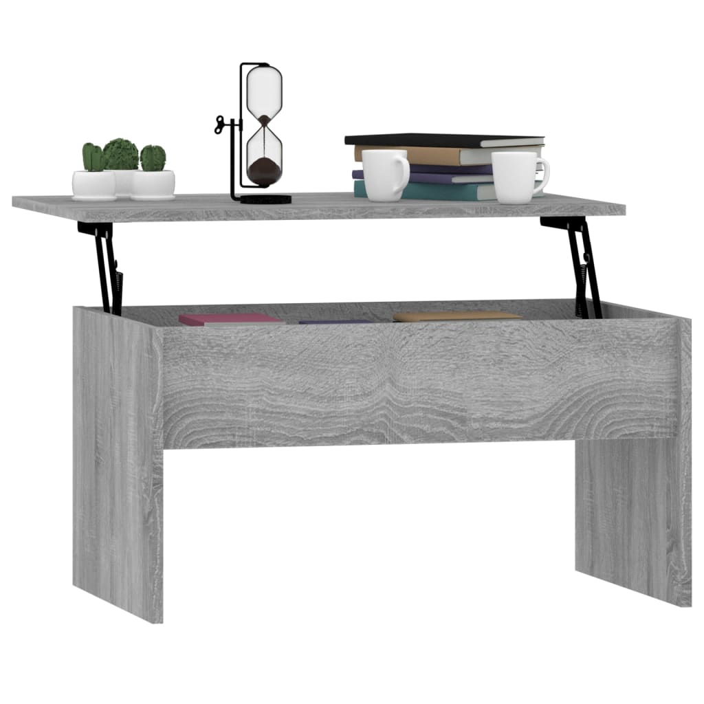 Table basse Sonoma gris 80x50,5x41,5 cm Bois d’ingénierie - Tables basses