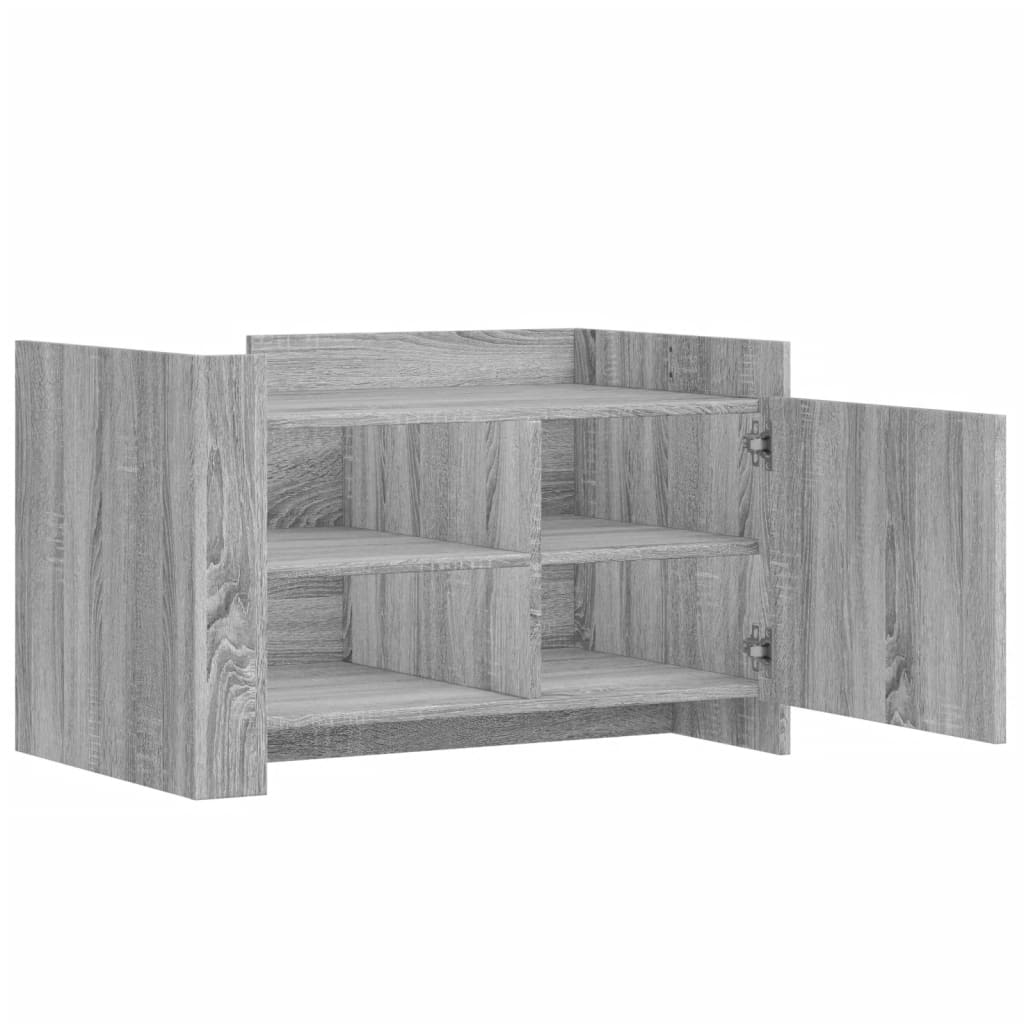 Table basse sonoma gris 80x50x50 cm Bois d’ingénierie - Tables basses
