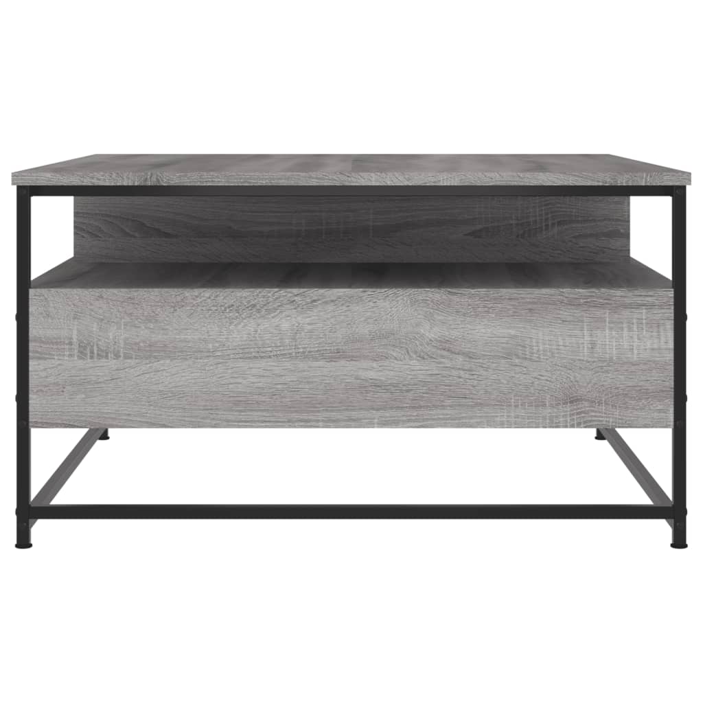 Table basse sonoma gris 80x80x45 cm bois d’ingénierie - Tables basses