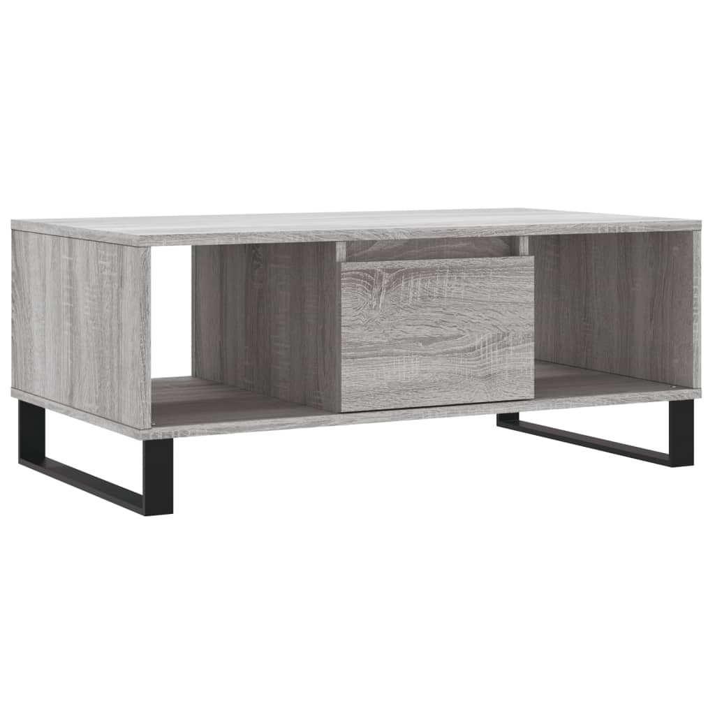 Table basse Sonoma gris 90x50x36,5 cm Bois d’ingénierie - Tables basses