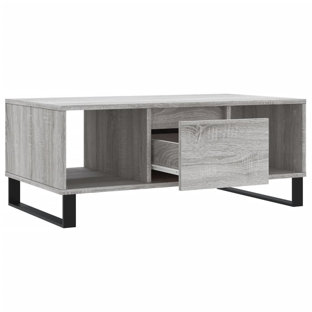 Table basse Sonoma gris 90x50x36,5 cm Bois d’ingénierie - Tables basses