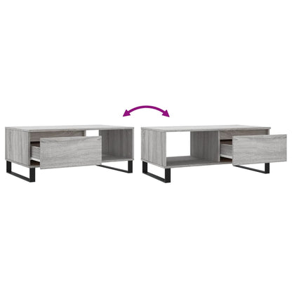 Table basse Sonoma gris 90x50x36,5 cm Bois d’ingénierie - Tables basses