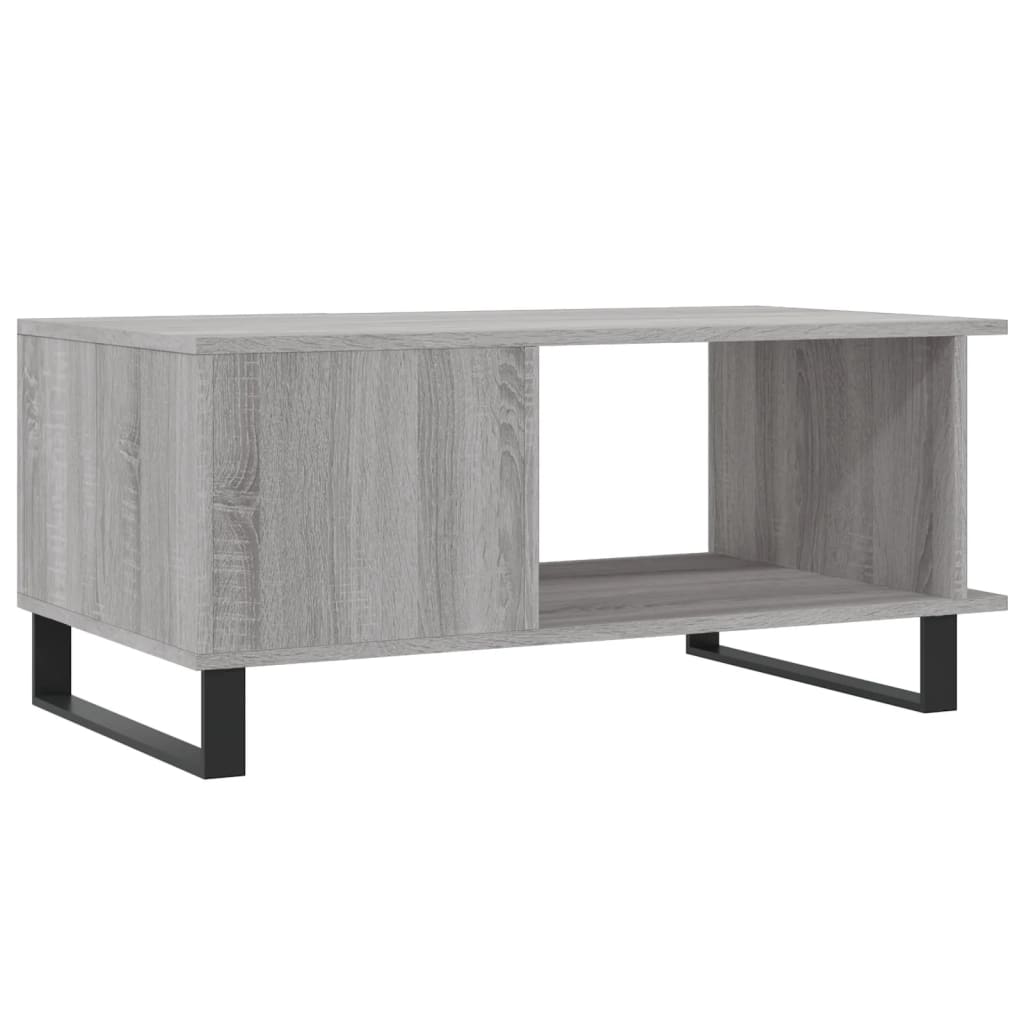 Table basse sonoma gris 90x50x40 cm bois d’ingénierie - Tables basses