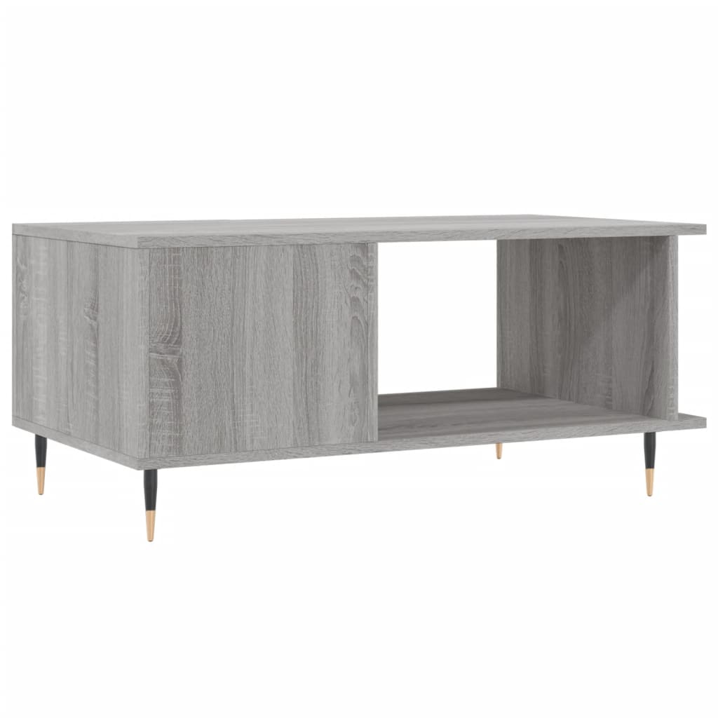 Table basse sonoma gris 90x50x40 cm bois d’ingénierie - Tables basses