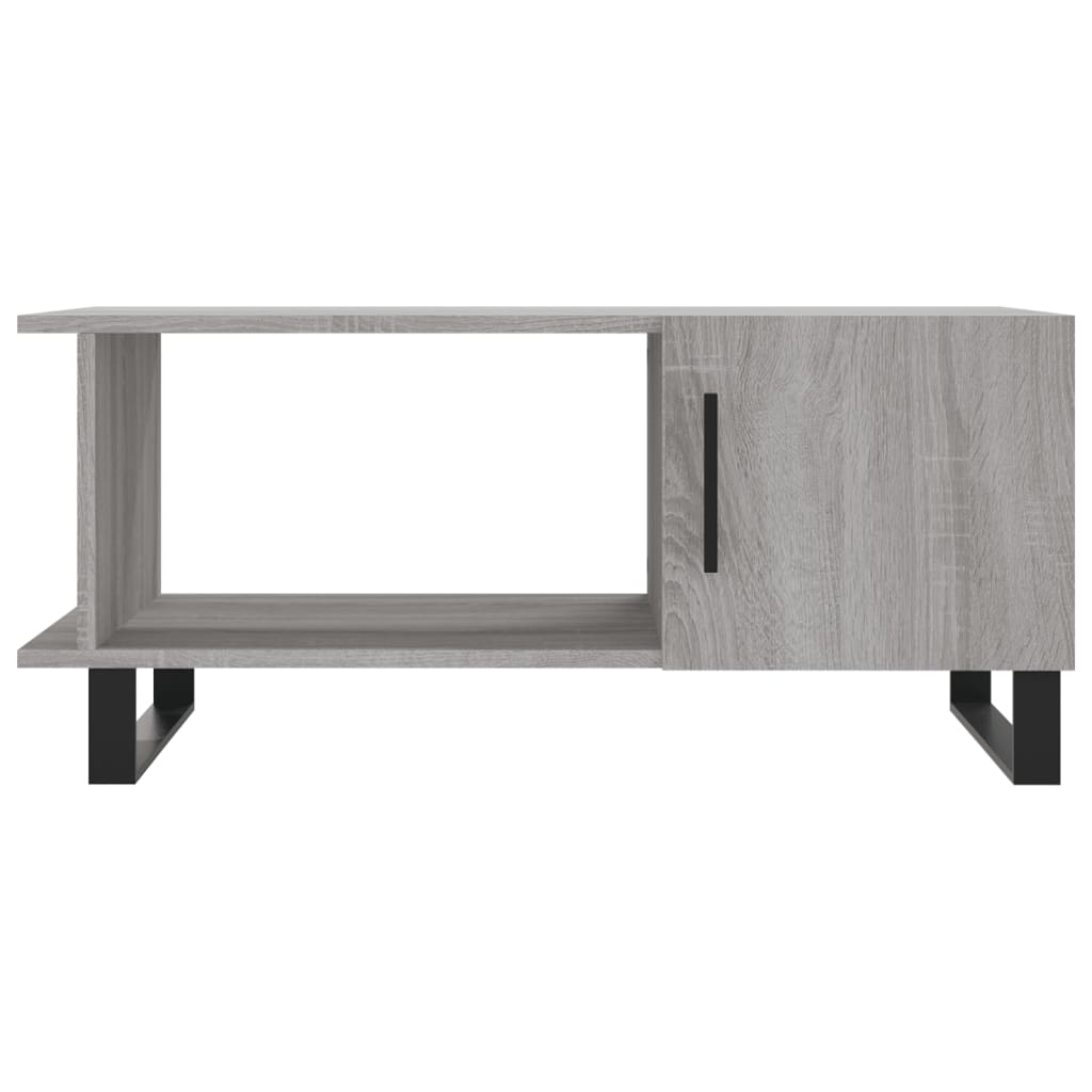 Table basse sonoma gris 90x50x40 cm bois d’ingénierie - Tables basses