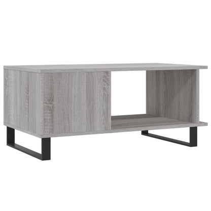 Table basse sonoma gris 90x50x40 cm bois d’ingénierie - Tables basses