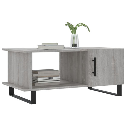 Table basse sonoma gris 90x50x40 cm bois d’ingénierie - Tables basses