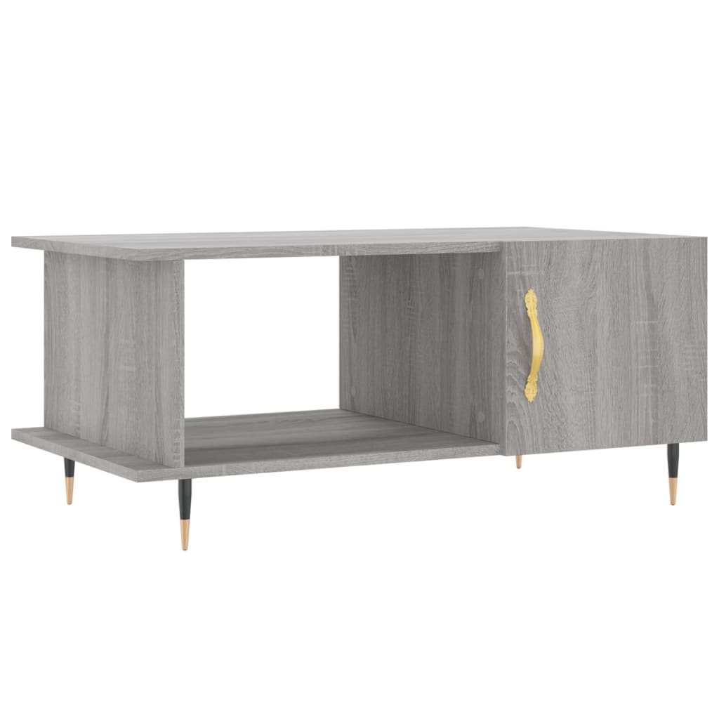 Table basse sonoma gris 90x50x40 cm bois d’ingénierie - Tables basses